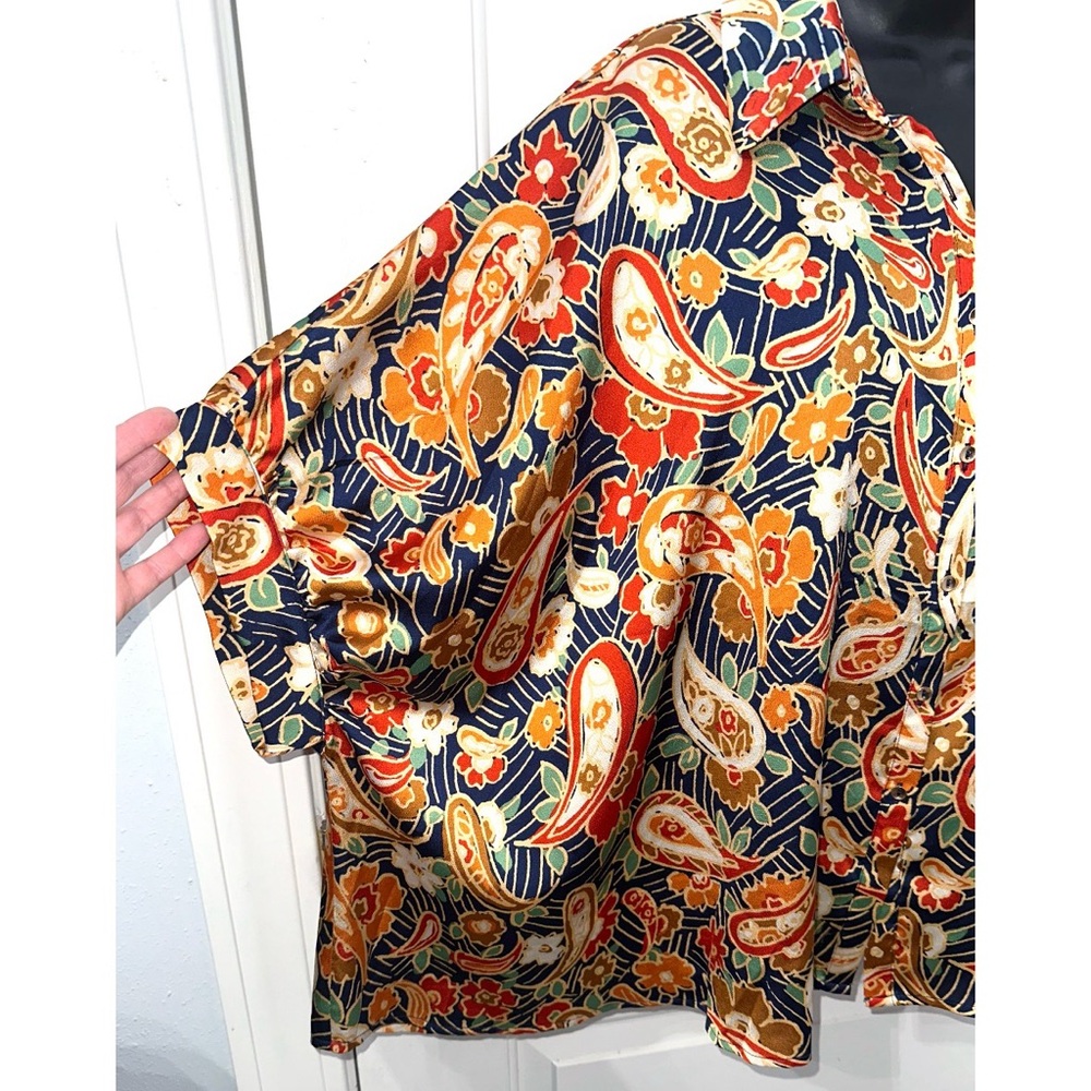 EE:Some Floral Paisley Print Women's Top - Multicolor - Picture 5 of 7